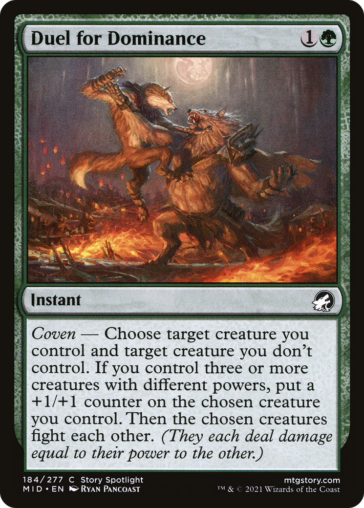 Duel for Dominance (184) [Innistrad: Midnight Hunt] foil - Deck Out Gaming