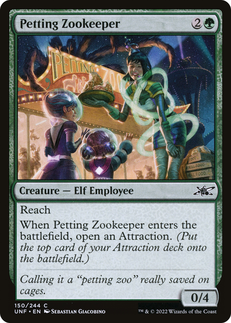 Petting Zookeeper (150) [Unfinity] foil - Deck Out Gaming