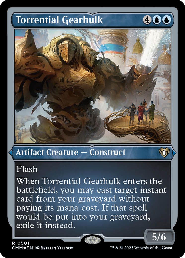 Torrential Gearhulk (501) [Commander Masters] etched - Deck Out Gaming