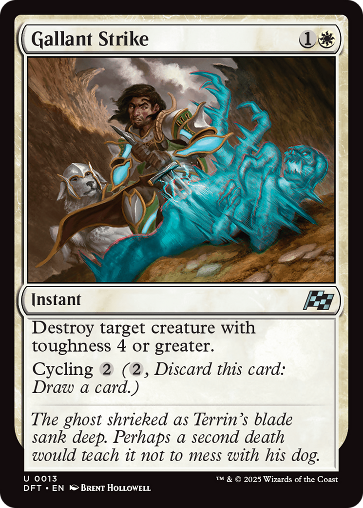 Gallant Strike (13) [Aetherdrift] foil - Deck Out Gaming