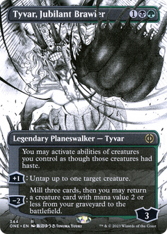 Tyvar, Jubilant Brawler (Borderless) (344) [Phyrexia: All Will Be One] foil - Deck Out Gaming
