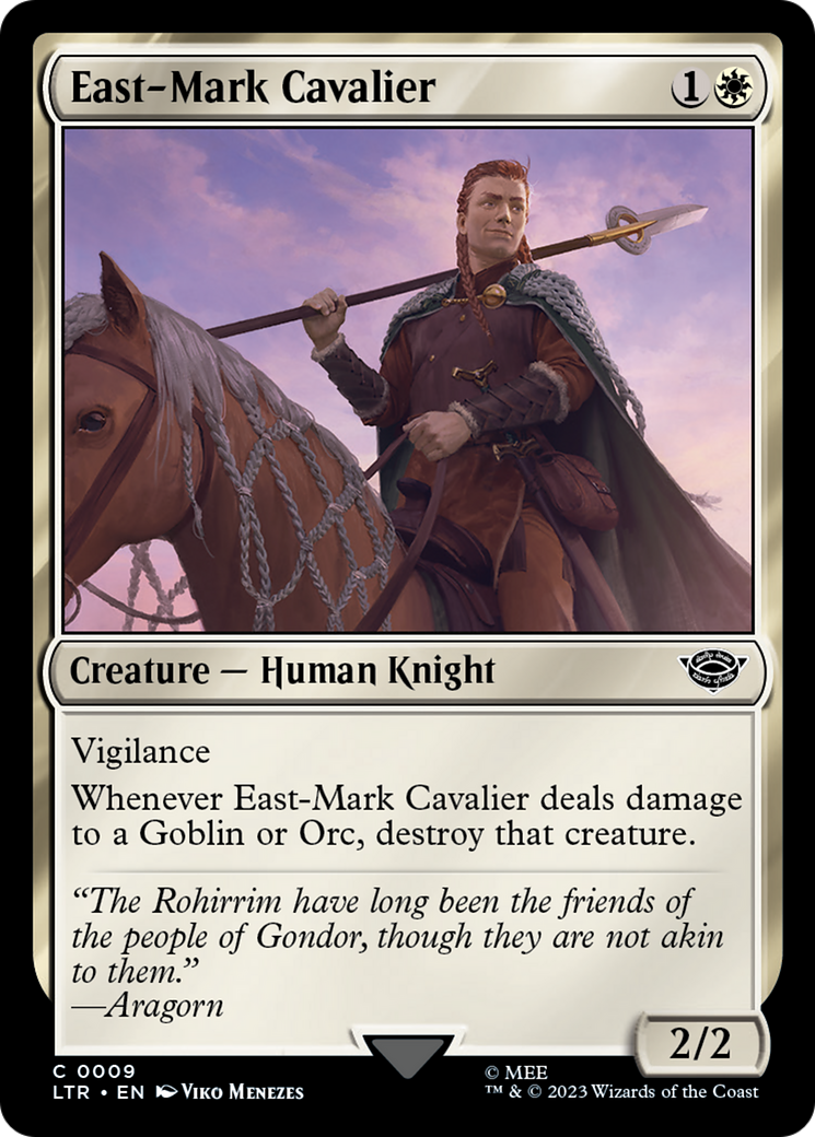 East-Mark Cavalier (9) [The Lord of the Rings: Tales of Middle-earth] foil - Deck Out Gaming