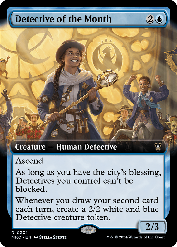 Detective of the Month (Extended Art) (331) [Murders at Karlov Manor Commander] - Deck Out Gaming