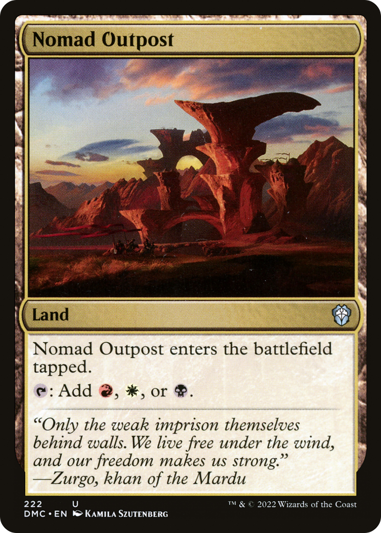 Nomad Outpost (222) [Commander: Dominaria United] - Deck Out Gaming