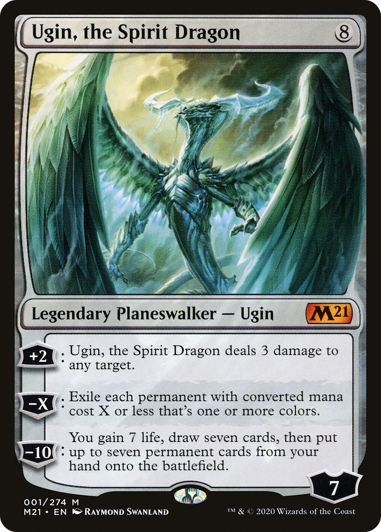 Ugin, the Spirit Dragon (1) [Core Set 2021] foil - Deck Out Gaming