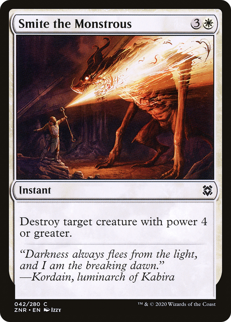 Smite the Monstrous (42) [Zendikar Rising] foil - Deck Out Gaming