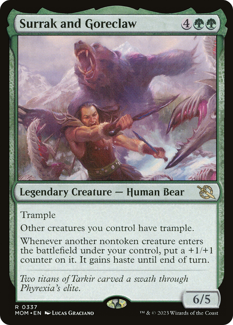 Surrak and Goreclaw (337) [March of the Machine] foil - Deck Out Gaming
