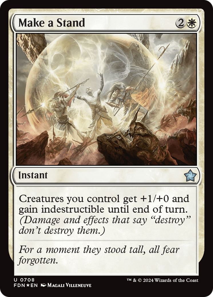 Make a Stand (708) [Foundations] foil - Deck Out Gaming