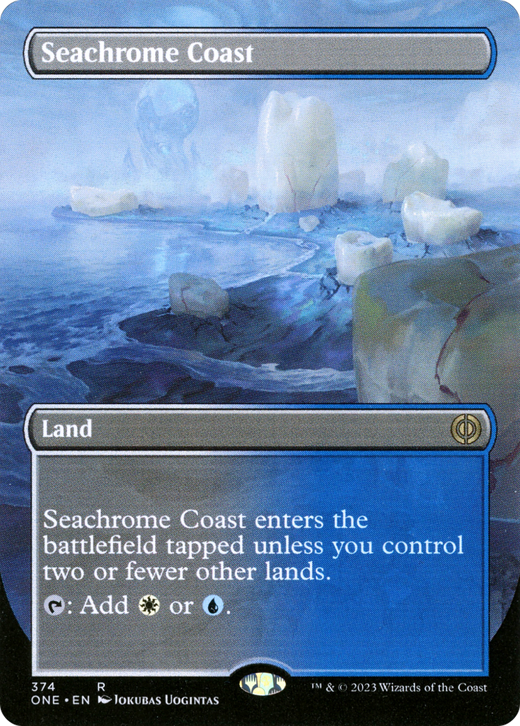 Seachrome Coast (Borderless) (374) [Phyrexia: All Will Be One] - Deck Out Gaming