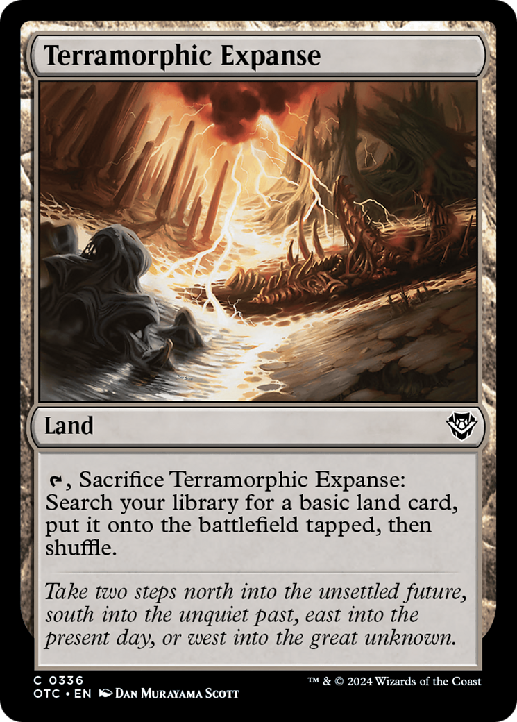 Terramorphic Expanse (336) [Outlaws of Thunder Junction Commander] - Deck Out Gaming