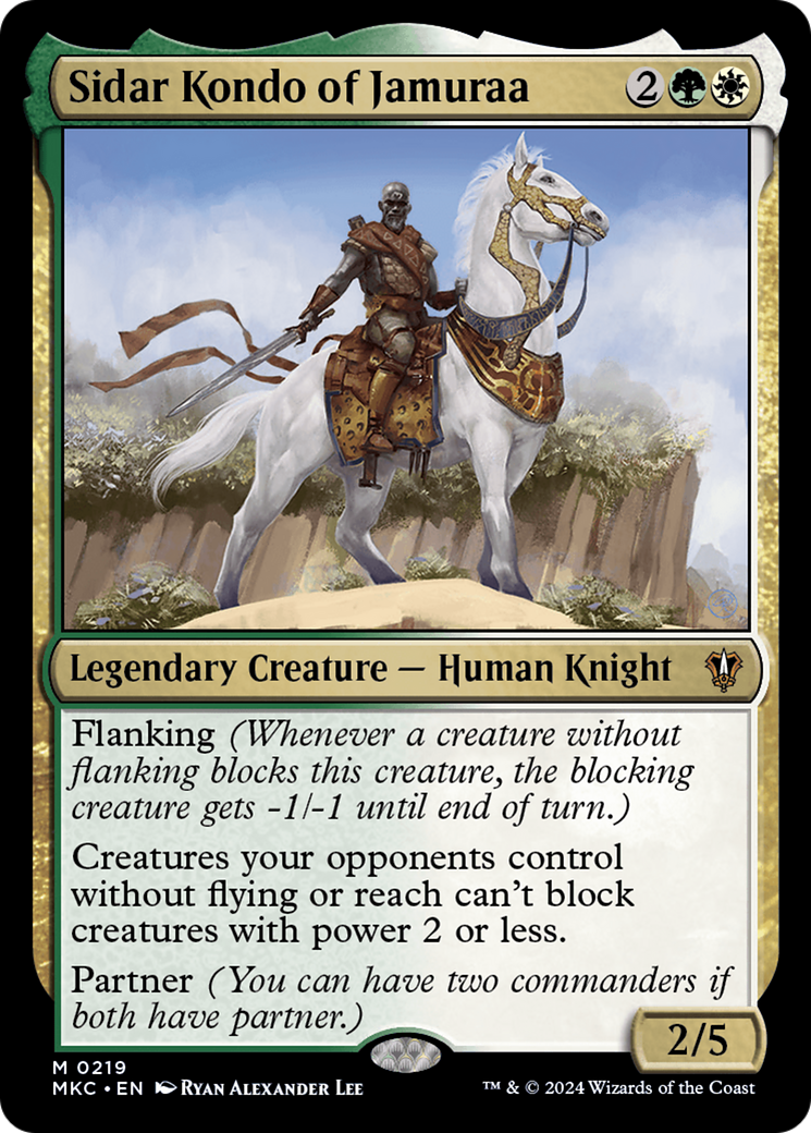 Sidar Kondo of Jamuraa (219) [Murders at Karlov Manor Commander] - Deck Out Gaming