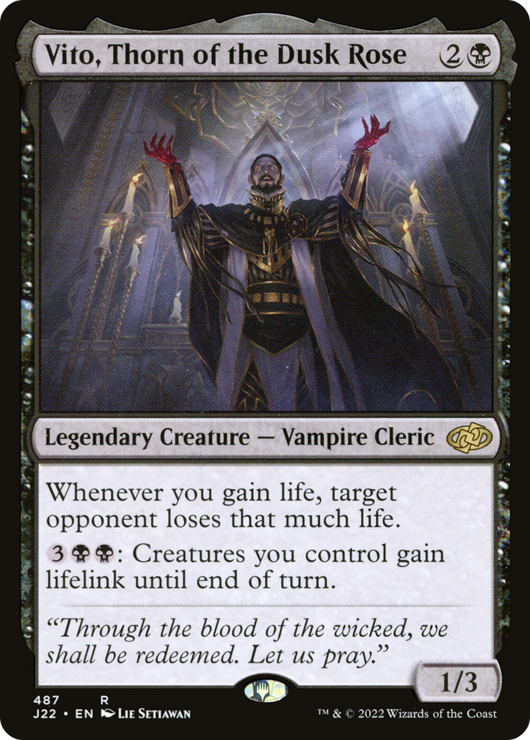 Vito, Thorn of the Dusk Rose (487) [Jumpstart 2022] - Deck Out Gaming