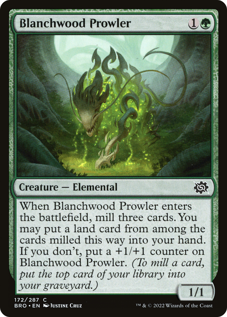 Blanchwood Prowler (172) [The Brothers' War] foil - Deck Out Gaming