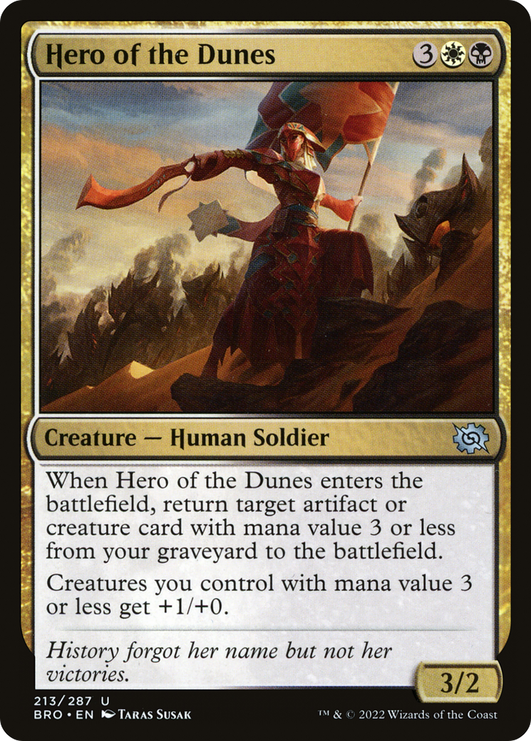 Hero of the Dunes (213) [The Brothers' War] foil - Deck Out Gaming