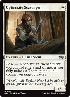 Optimistic Scavenger (0021) (21) [Duskmourn: House of Horror] - Deck Out Gaming