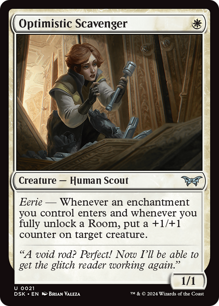 Optimistic Scavenger (0021) (21) [Duskmourn: House of Horror] - Deck Out Gaming