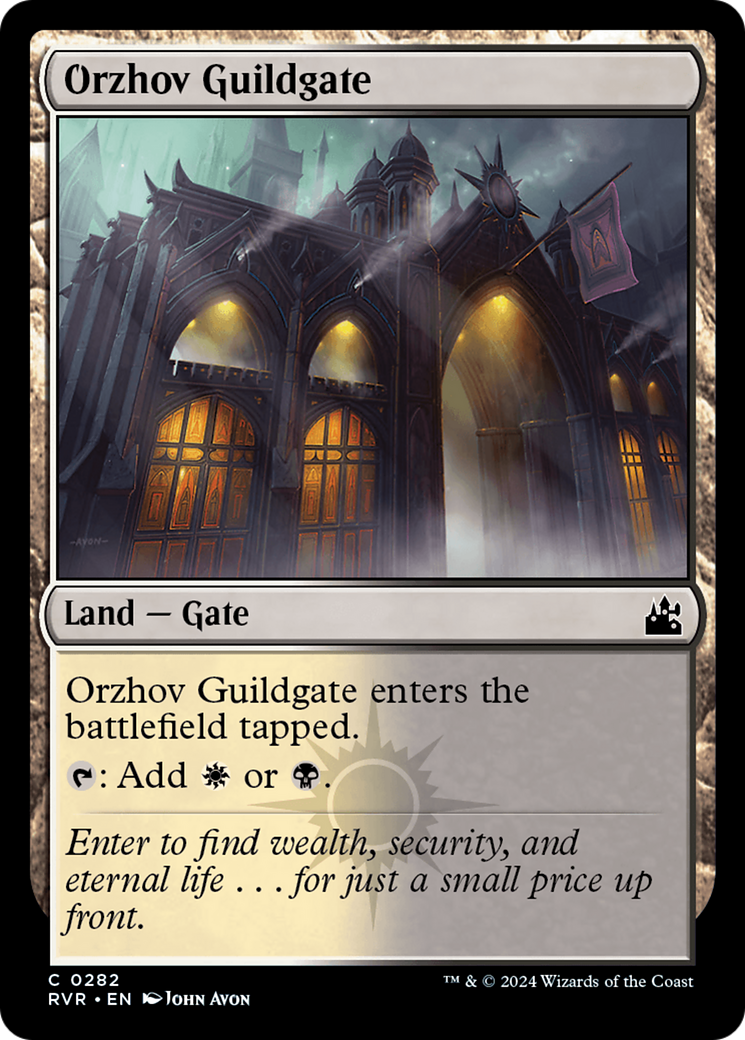 Orzhov Guildgate (282) [Ravnica Remastered] foil - Deck Out Gaming