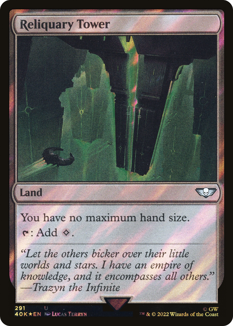 Reliquary Tower (Surge Foil) (291) [Warhammer 40,000 Commander] foil - Deck Out Gaming