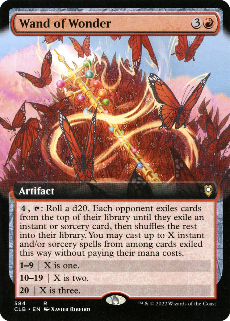 Wand of Wonder (Extended Art) (584) [Commander Legends: Battle for Baldur's Gate] foil - Deck Out Gaming