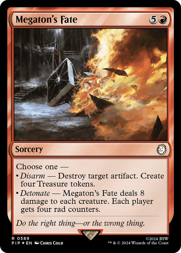 Megaton's Fate (Surge Foil) (589) [Fallout] foil - Deck Out Gaming