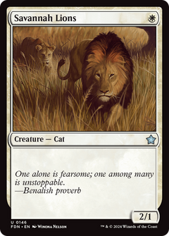 Savannah Lions (146) [Foundations] foil - Deck Out Gaming