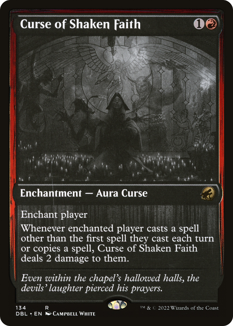Curse of Shaken Faith (134) [Innistrad: Double Feature] foil - Deck Out Gaming