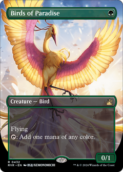 Birds of Paradise (Anime Borderless) (432) [Ravnica Remastered] - Deck Out Gaming