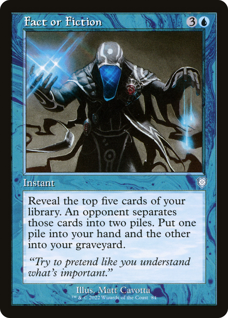 Fact or Fiction (Retro Frame) (84) [Commander: The Brothers' War] - Deck Out Gaming