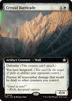 Crystal Barricade (Extended Art) (444) [Foundations] - Deck Out Gaming
