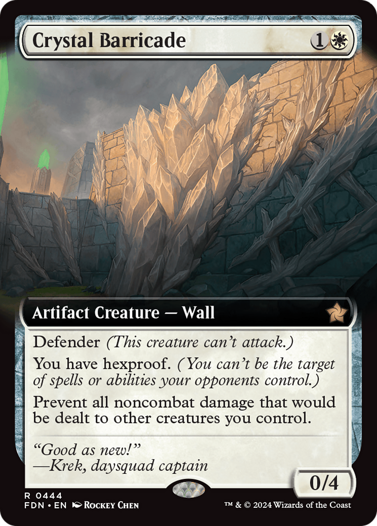 Crystal Barricade (Extended Art) (444) [Foundations] - Deck Out Gaming