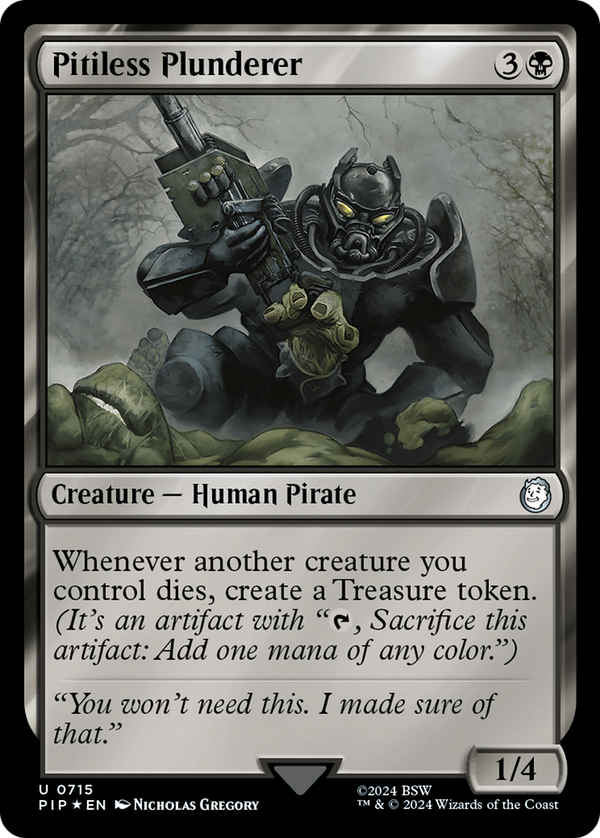 Pitiless Plunderer (Surge Foil) (715) [Fallout] foil - Deck Out Gaming