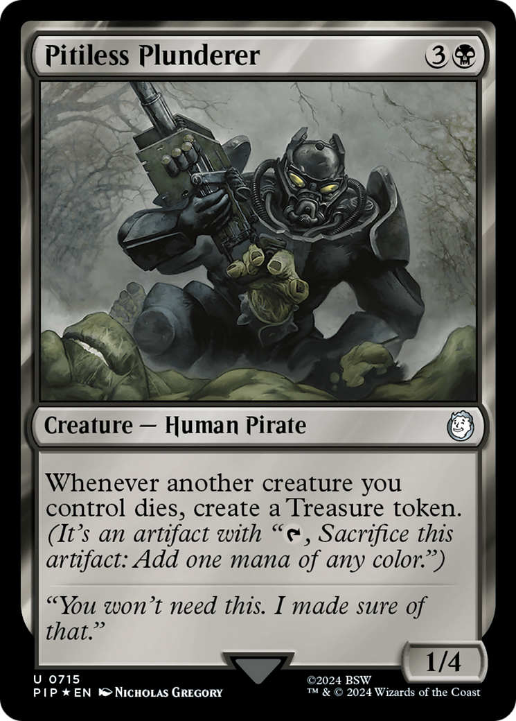 Pitiless Plunderer (Surge Foil) (715) [Fallout] foil - Deck Out Gaming