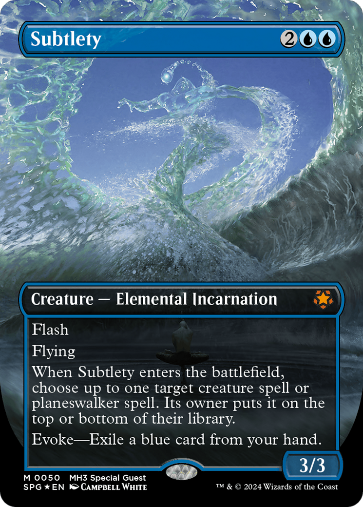 Subtlety (Borderless) (Textured Foil) (50) [Special Guests] foil - Deck Out Gaming