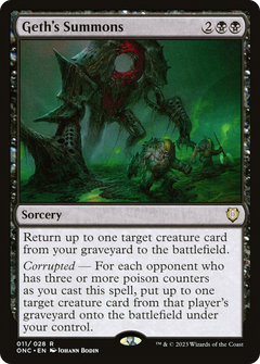 Geth's Summons (11) [Commander: Phyrexia: All Will Be One] - Deck Out Gaming