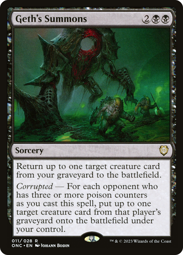Geth's Summons (11) [Commander: Phyrexia: All Will Be One] - Deck Out Gaming