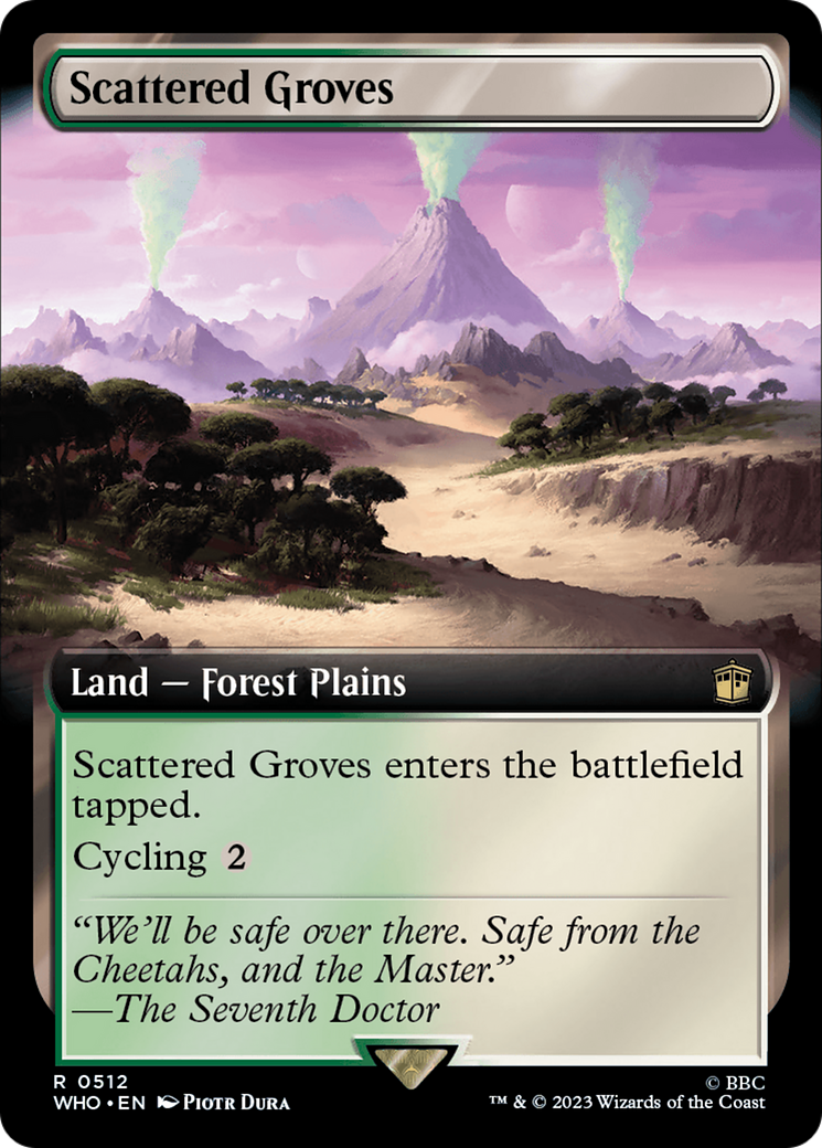 Scattered Groves (Extended Art) (512) [Doctor Who] foil - Deck Out Gaming