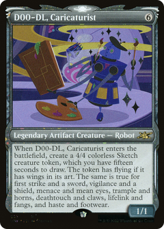 D00-DL, Caricaturist (Showcase) (Galaxy Foil) (525) [Unfinity] foil - Deck Out Gaming