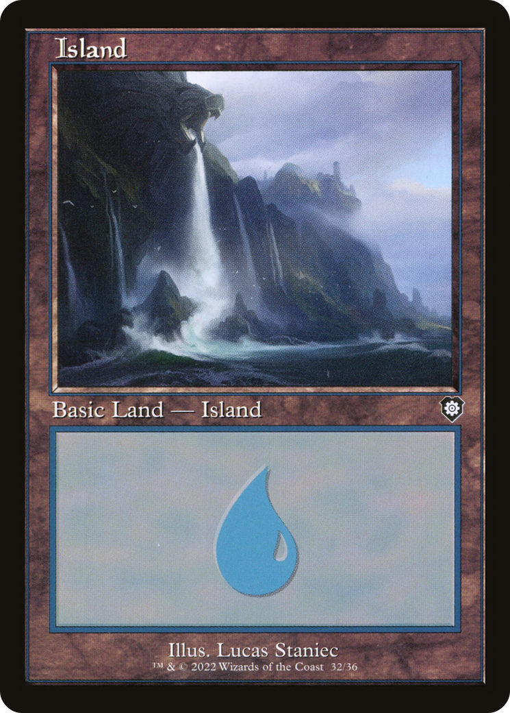 Island (32) (Retro Frame) (32) [Commander: The Brothers' War] - Deck Out Gaming