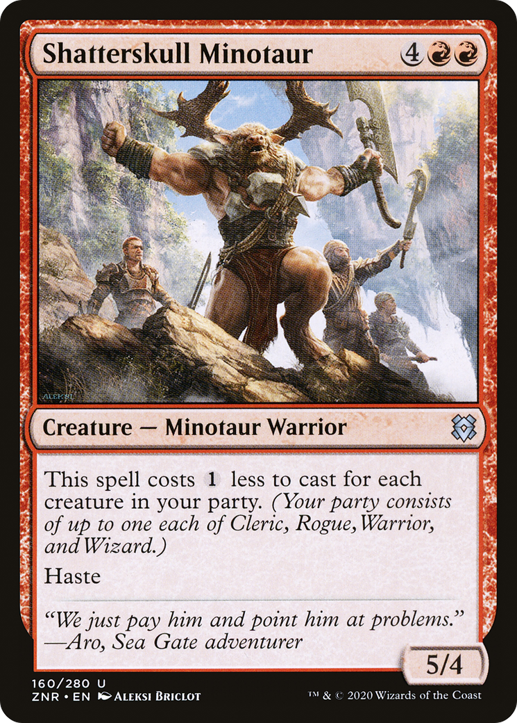 Shatterskull Minotaur (160) [Zendikar Rising] foil - Deck Out Gaming