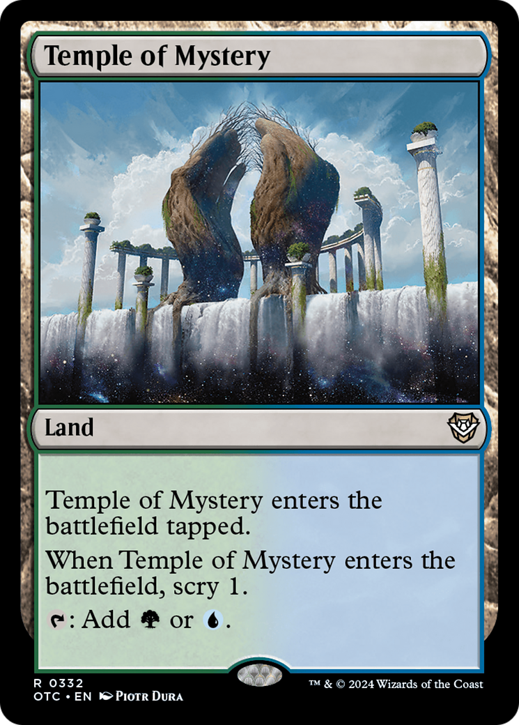 Temple of Mystery (332) [Outlaws of Thunder Junction Commander] - Deck Out Gaming
