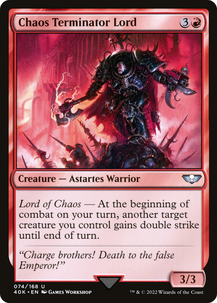 Chaos Terminator Lord (74) [Universes Beyond: Warhammer 40,000] - Deck Out Gaming