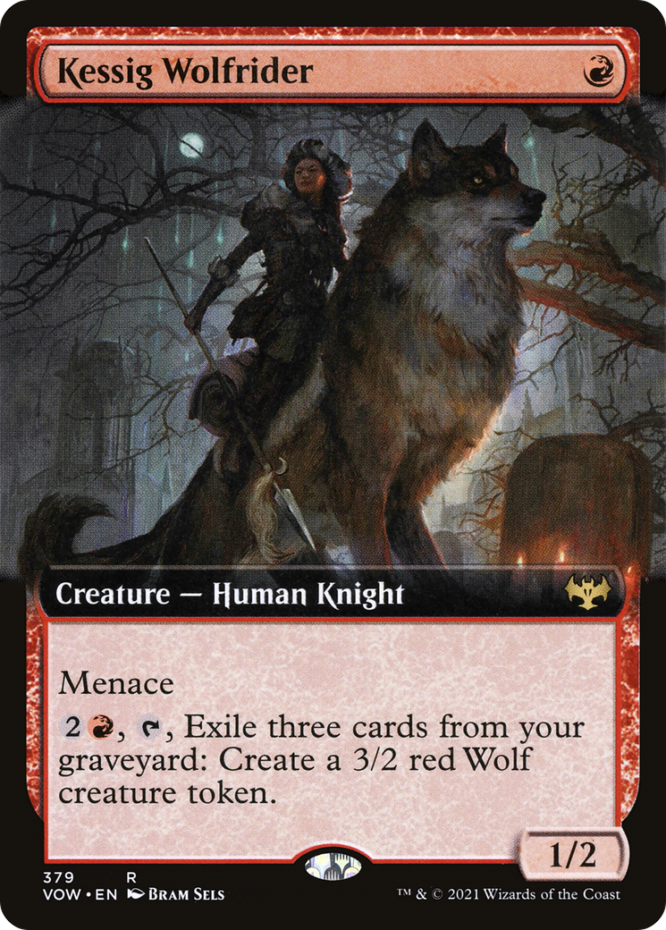 Kessig Wolfrider (Extended Art) (379) [Innistrad: Crimson Vow] - Deck Out Gaming