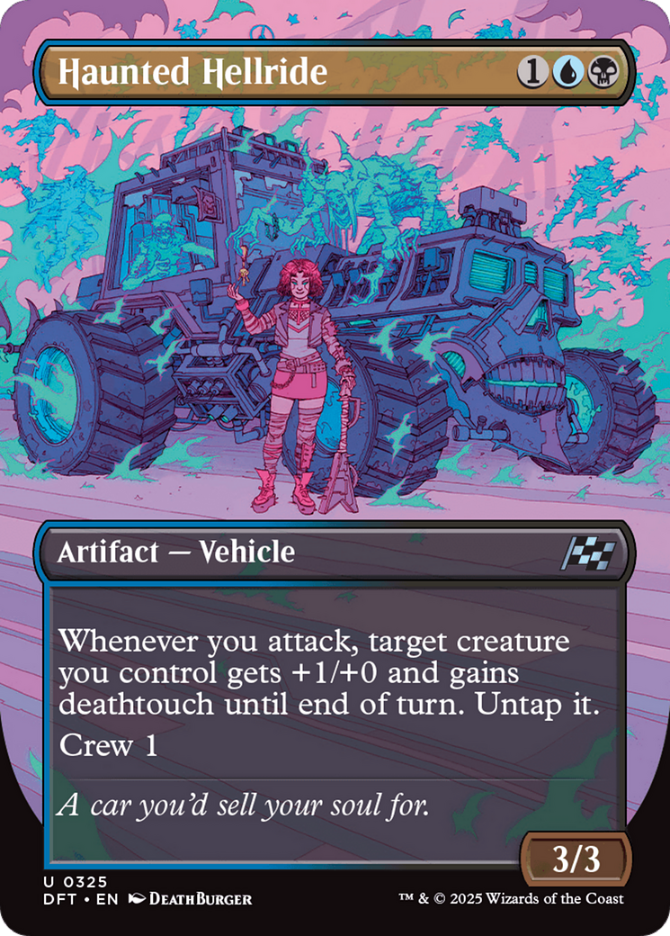 Haunted Hellride (Borderless) (325) [Aetherdrift] foil - Deck Out Gaming