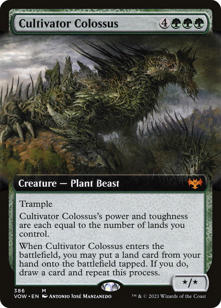 Cultivator Colossus (Extended Art) (386) [Innistrad: Crimson Vow] foil - Deck Out Gaming