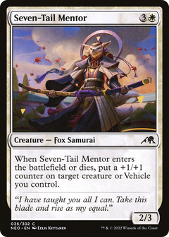 Seven-Tail Mentor (36) [Kamigawa: Neon Dynasty] foil - Deck Out Gaming