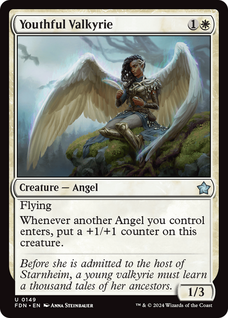 Youthful Valkyrie (149) [Foundations] foil - Deck Out Gaming