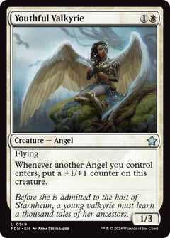 Youthful Valkyrie (149) [Foundations] foil - Deck Out Gaming