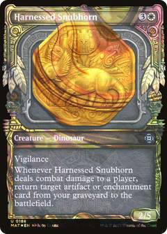 Harnessed Snubhorn (Halo Foil) (188) [March of the Machine: The Aftermath] foil - Deck Out Gaming