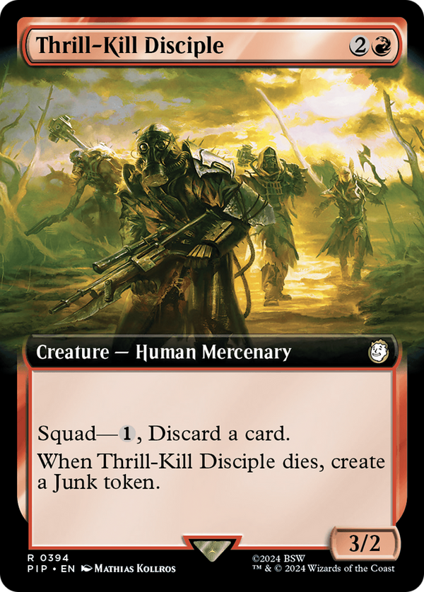 Thrill-Kill Disciple (Extended Art) (394) [Fallout] foil - Deck Out Gaming