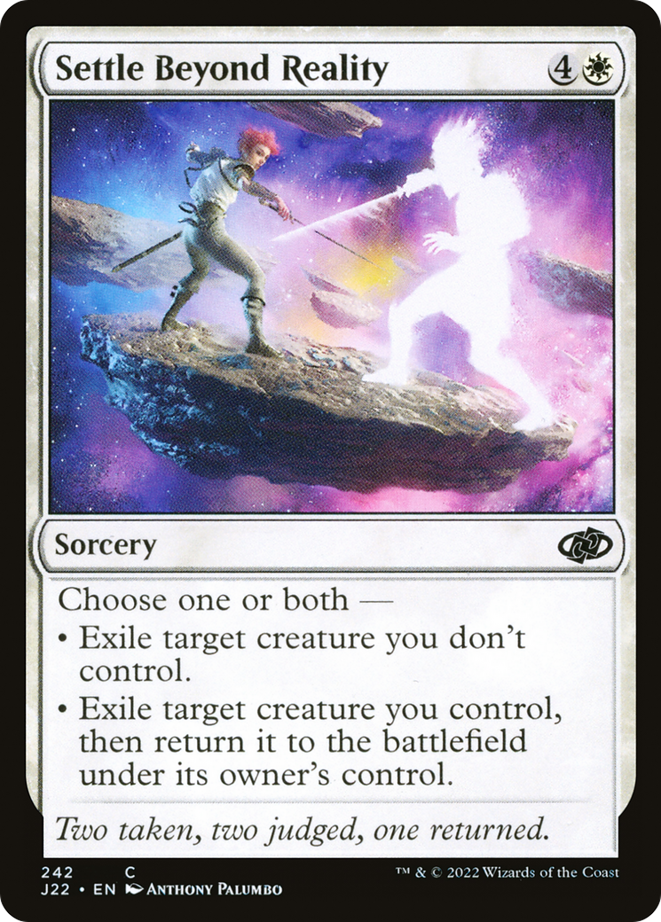 Settle Beyond Reality (242) [Jumpstart 2022] - Deck Out Gaming